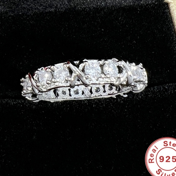 Sterling silver diamond ring - Picture 5 of 5